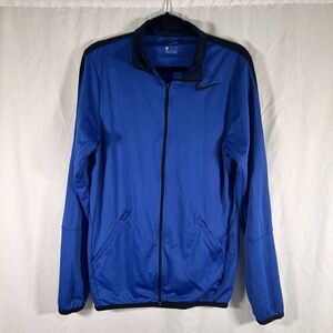 Nike Windbreaker Men's Small Tall ST Blue Full Zip Long Sleeve Zip Pockets